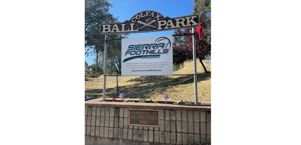 SIERRA FOOTHILLS LITTLE LEAGUE HOME FIELD