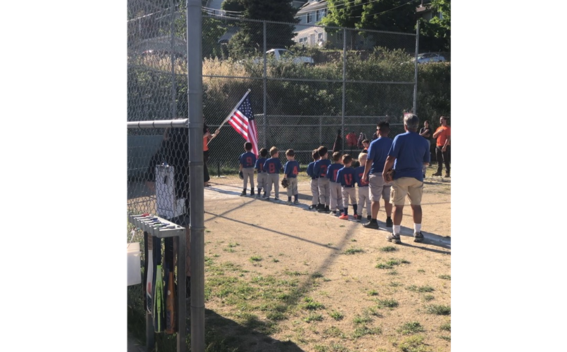 T-BALL PREGAME NATIONAL ANTHEM